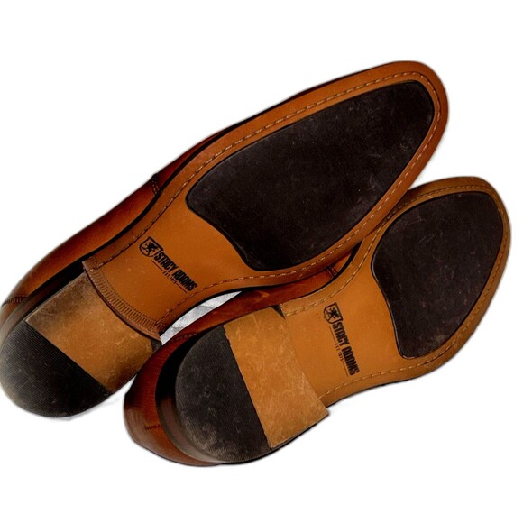 Stacy Adams Kaylor Cognac Men’s Smooth Leather Moc Toe Bit Loafers Size 10M main image 4